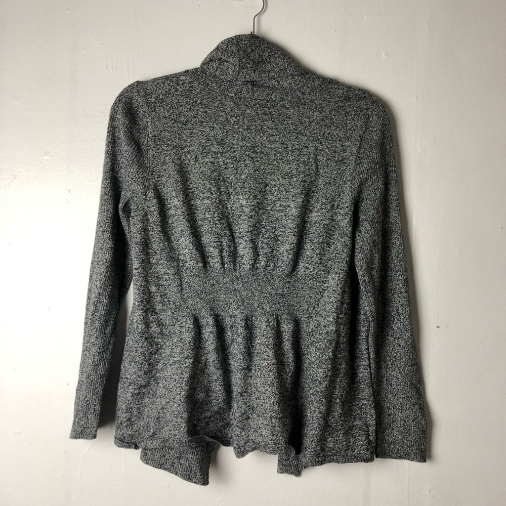 Apt. 9 Gray Cardigan Open Front With Shawl Collar… - image 6